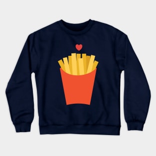Whimsical and cute foodie fries Crewneck Sweatshirt